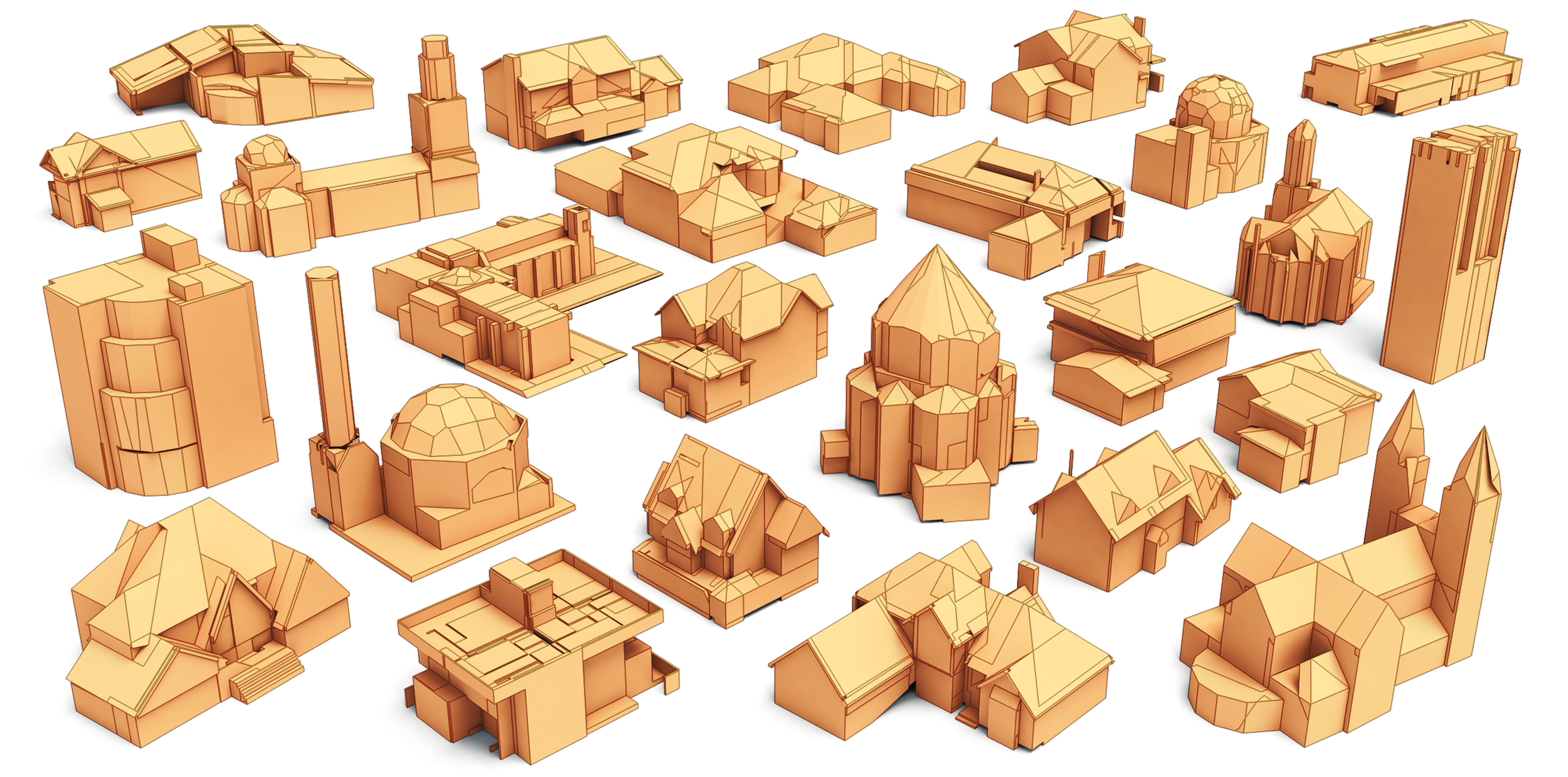 Polygonal Urban Reconstruction via Tight Convex Hull